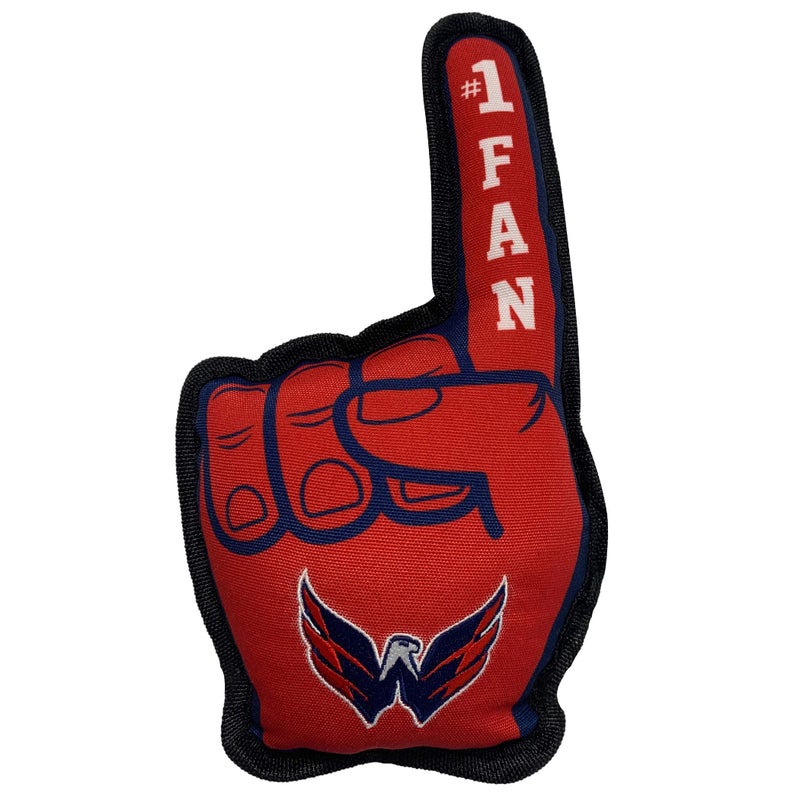 Pets First NHL Washington Capitals #1 Fan Toy for Dogs & Cats. Best Tough PET Toy with Inner Squeaker. Number One Premium Dog Toy for Strongest Chewers & Sports Fans, One Size - Image 2